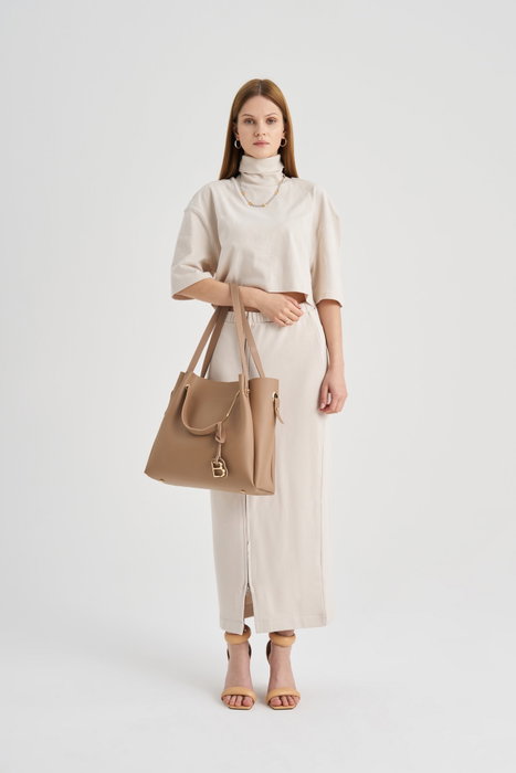 Lucky Bees Bolso de Hombro Camel